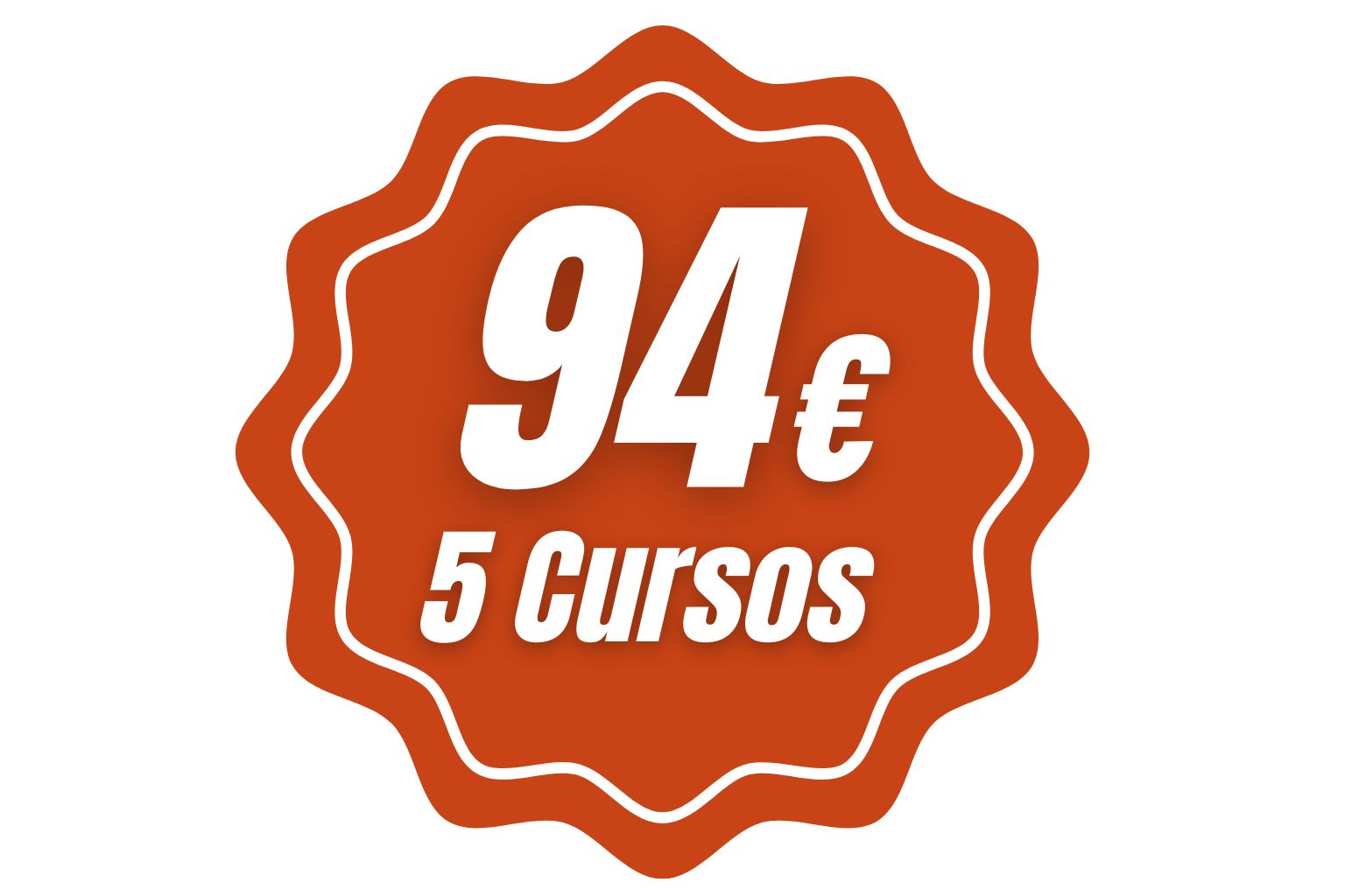 Pack 5 cursos por 94€